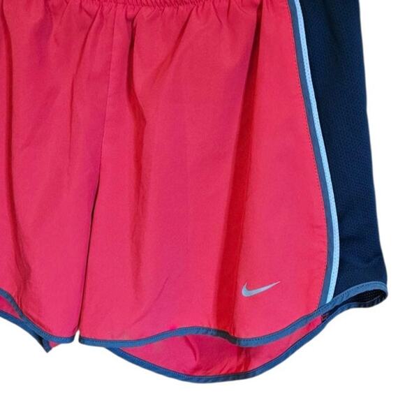 Nike Dri Fit Running Shorts Activewear Pink Grey Women's Medium - Picture 2 of 7